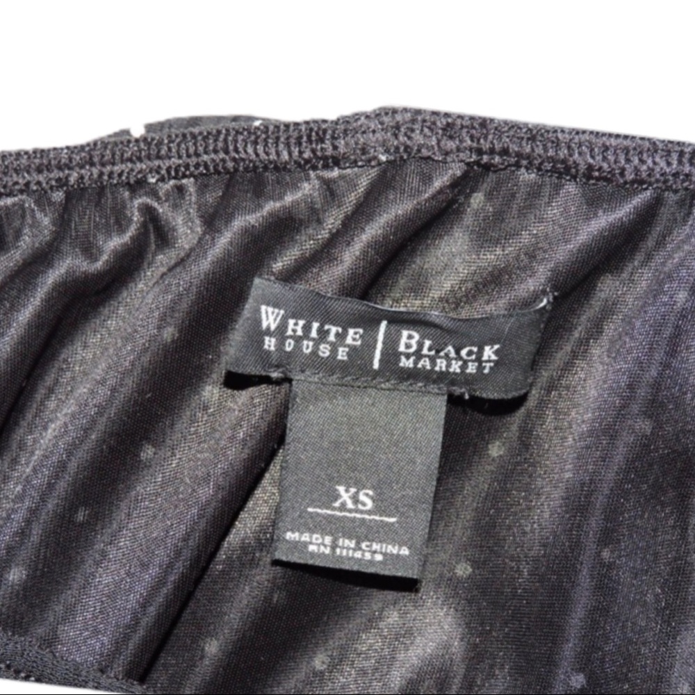 White House Black Market Polka Dot Dress XS - Picture 5 of 6